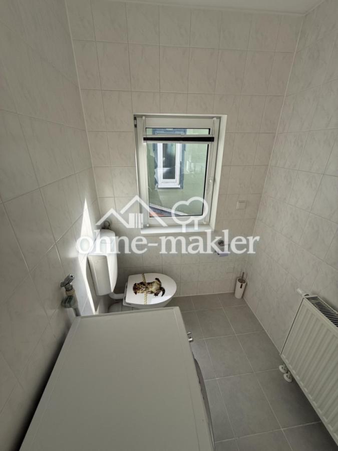 Waschmaschine und Toilette