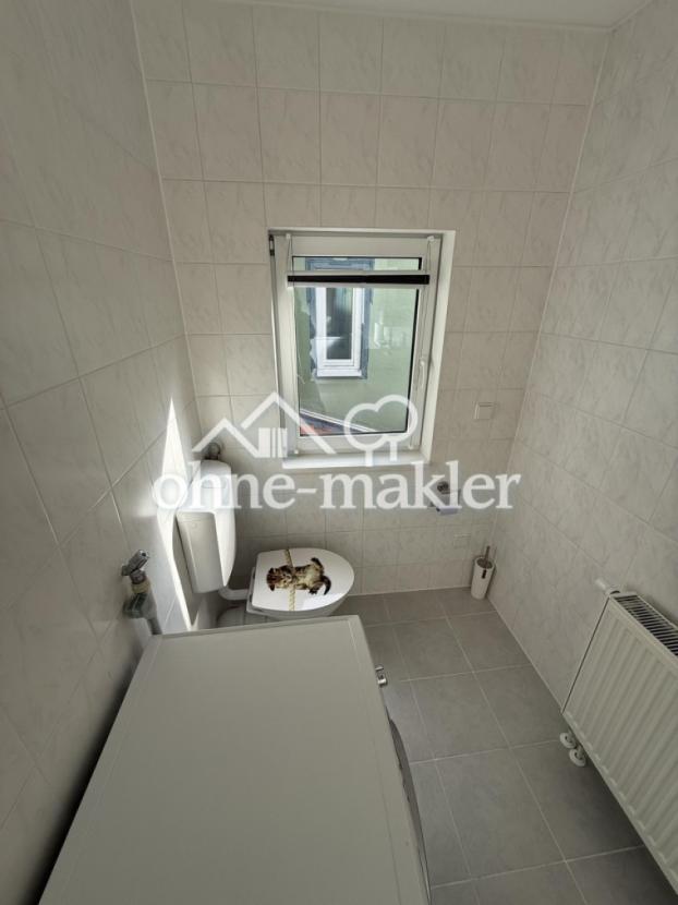 Waschmaschine und Toilette