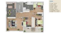 Grundriss 4-Zimmer-Wohnung