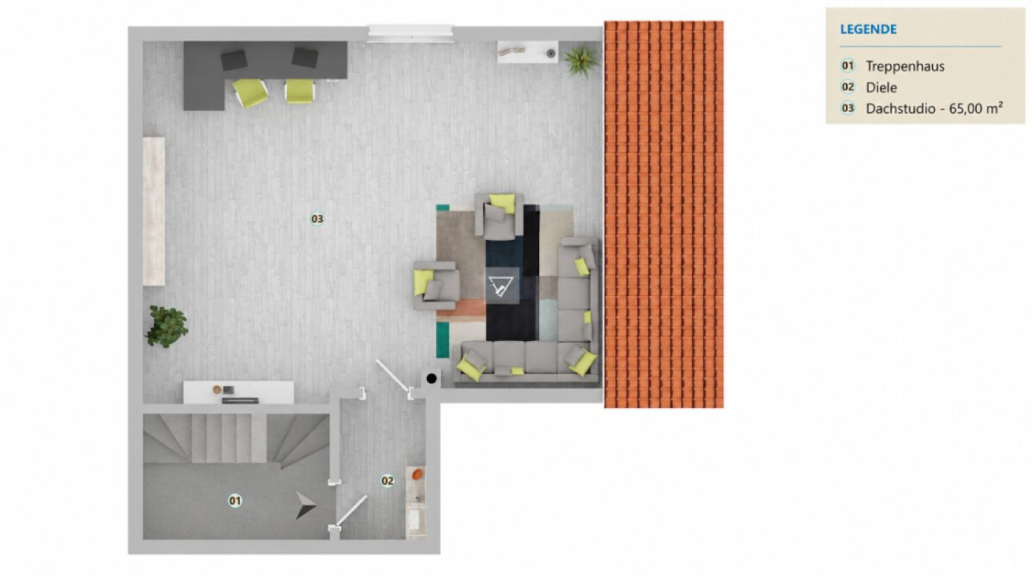 Ausbaureserve Dachstudio