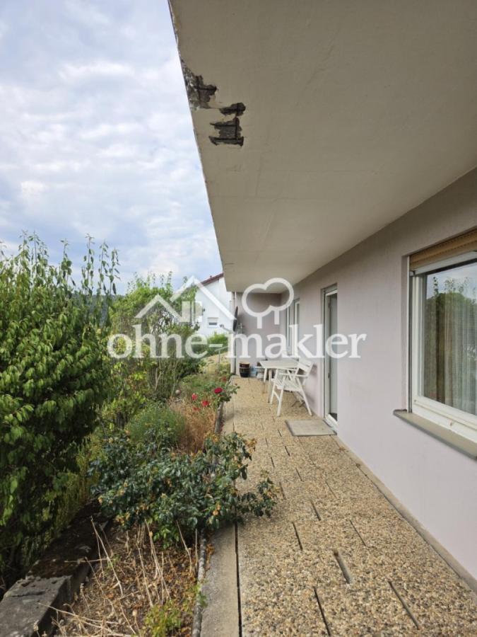 Terrassenansicht und Aussicht