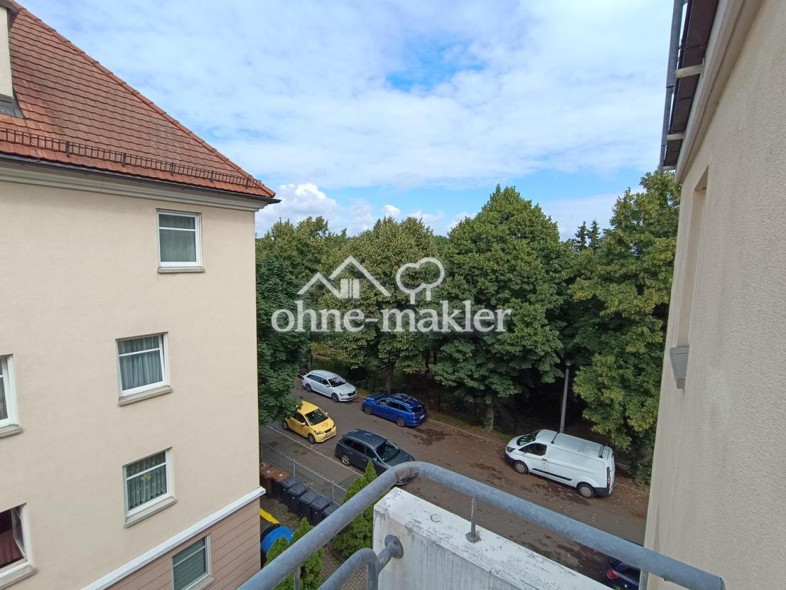 Blick vom Balkon