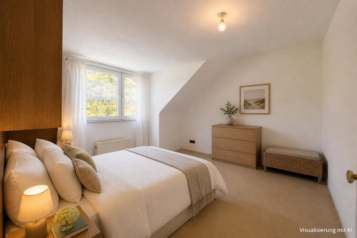 Möblierungsbeispiel Schalafzimmer