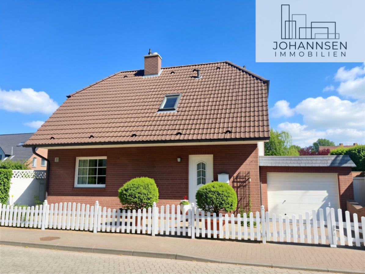 Haustür und Garage - (KI generiert)