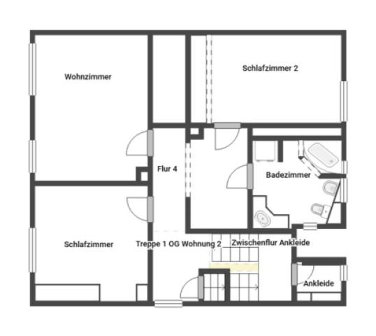Grundriss Skizze 1.OG
