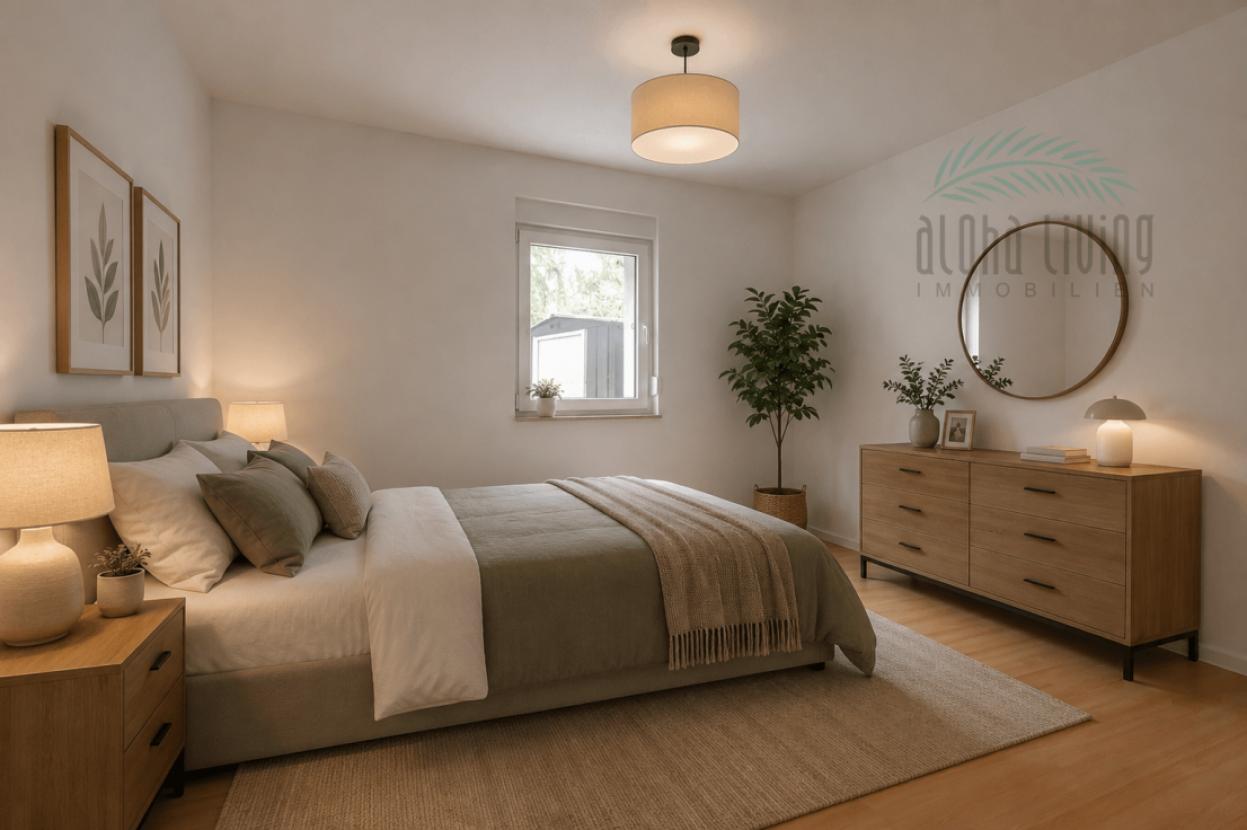 Visualisierung Schlafzimmer (EG, VH)