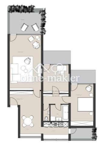 Grundriss Möblierungsvorschlag