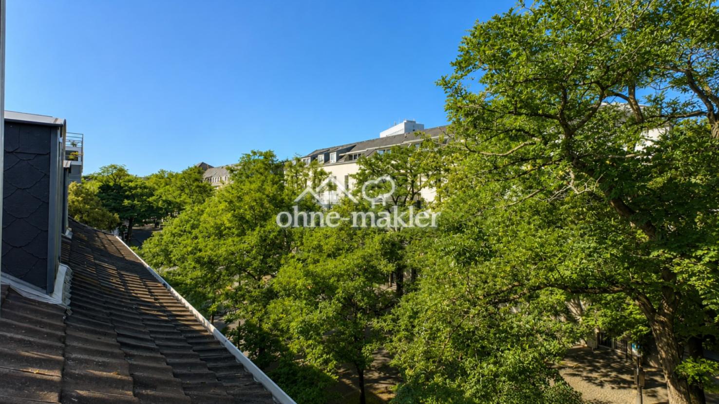 Blick ins Grüne zur Wörthstr.