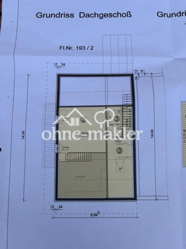 Grundriss Dachgeschoss