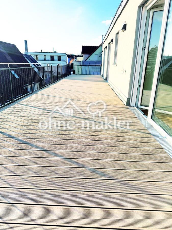 50 qm Süd-Dachterrasse