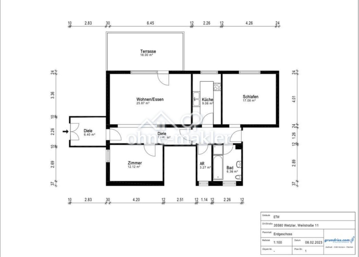 Wohnung Untergesch. mit Anbau