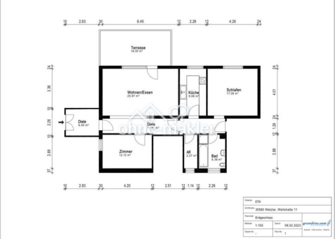 Wohnung Untergesch. mit Anbau