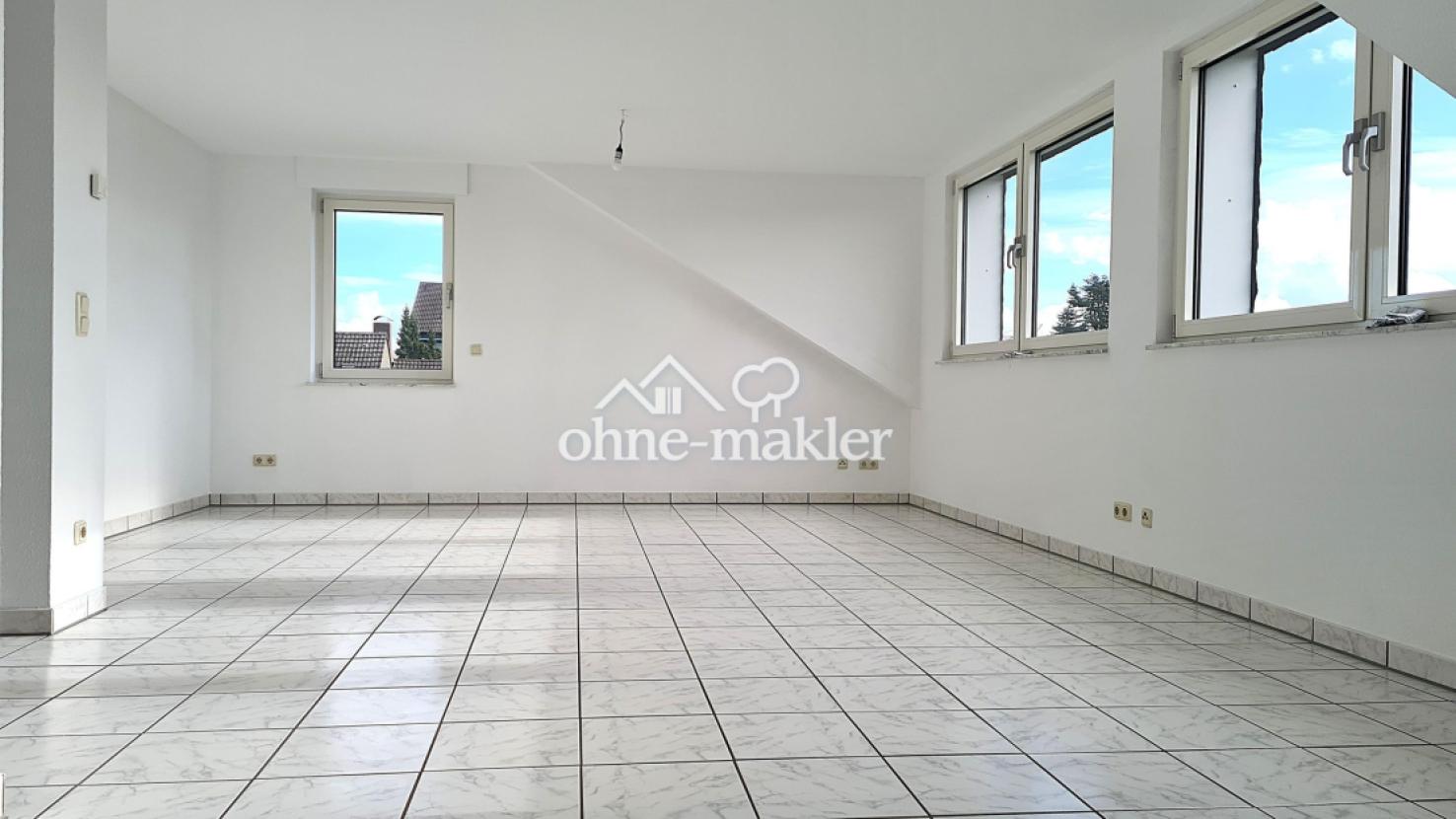 Wohnzimmer nicht möbliert