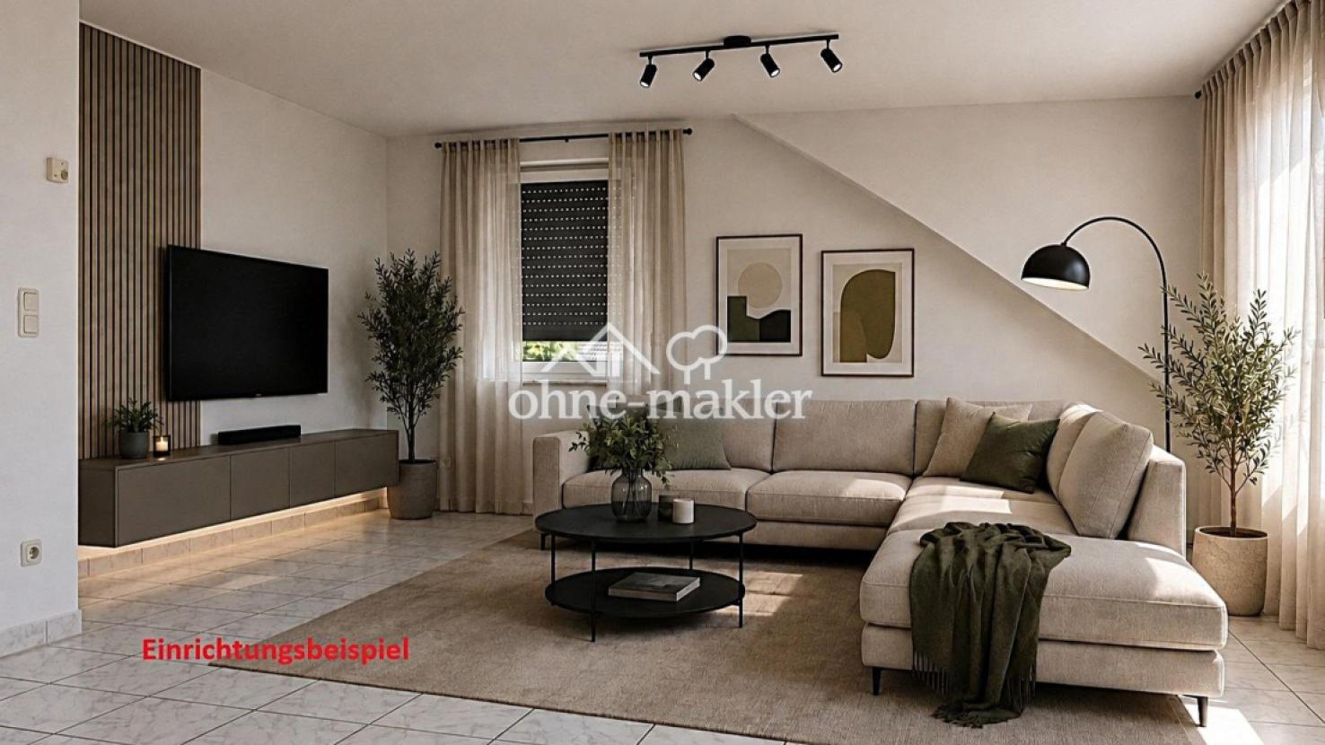 Beispiel Wohnzimmer möbl.