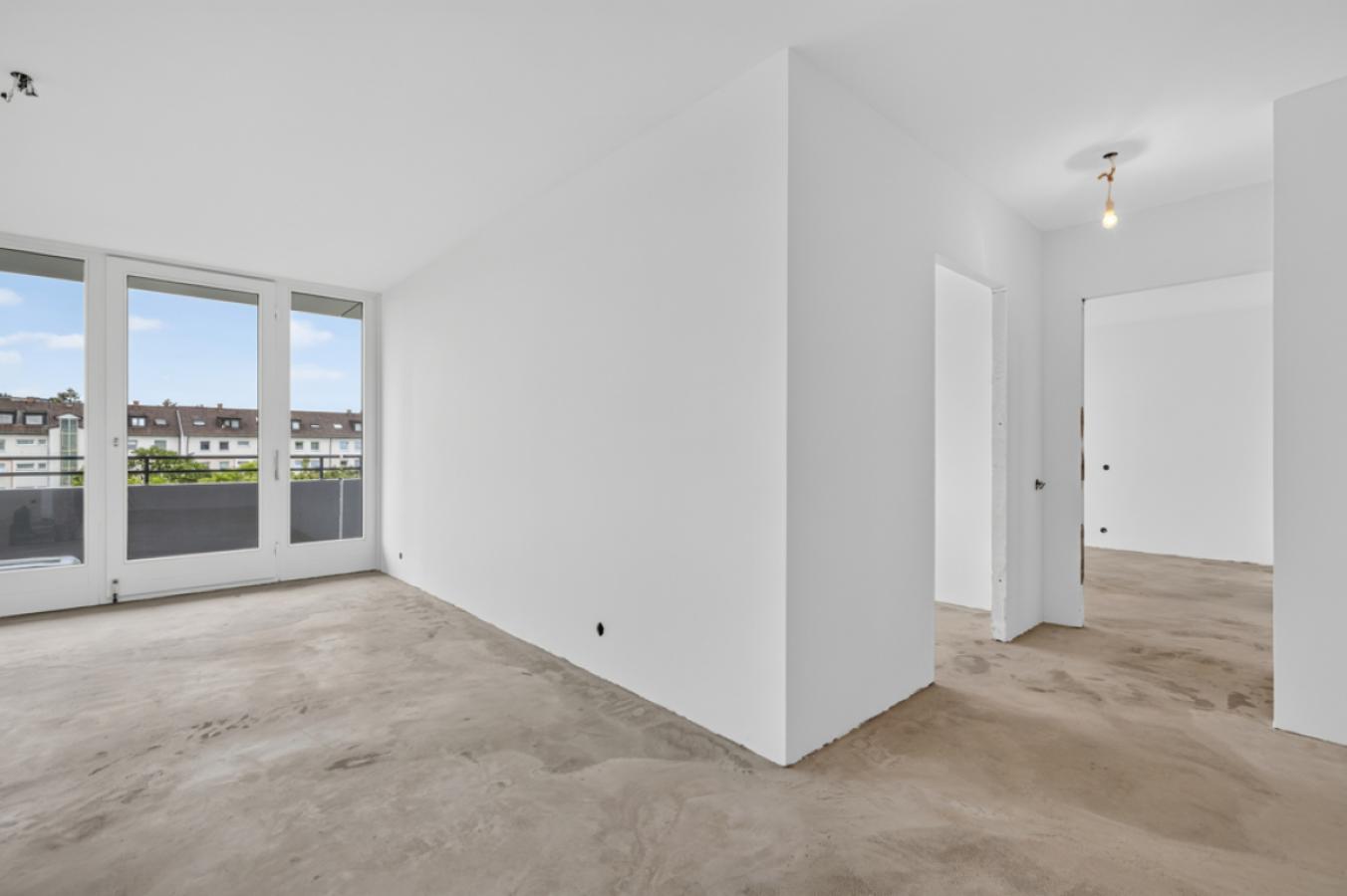 Wohnzimmer und Flur