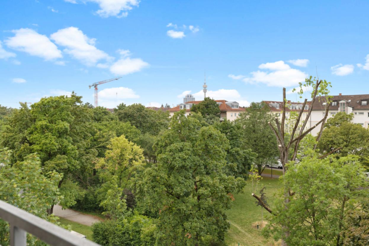 Blick vom Balkon