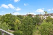 Blick vom Balkon