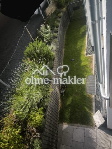 Gartenansicht vom Balkon