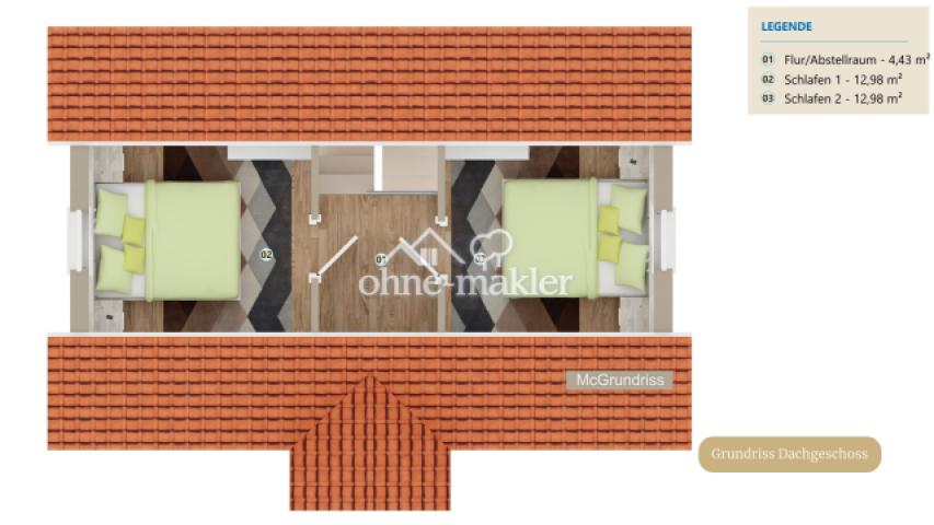 Grundriss - Dachgeschoss