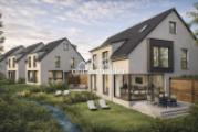 Visualisierung DHH mit Garten
