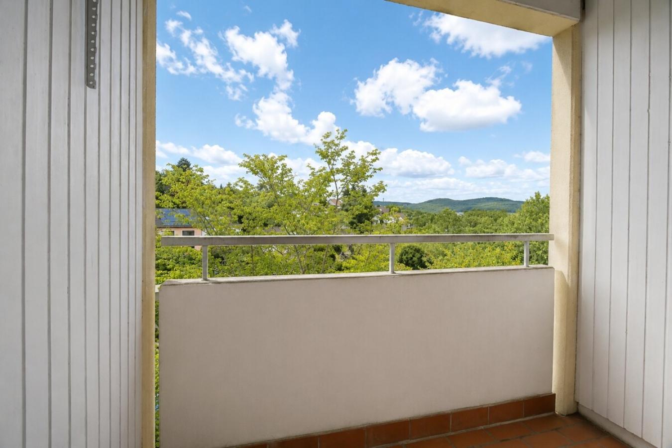 Ausblick vom Balkon