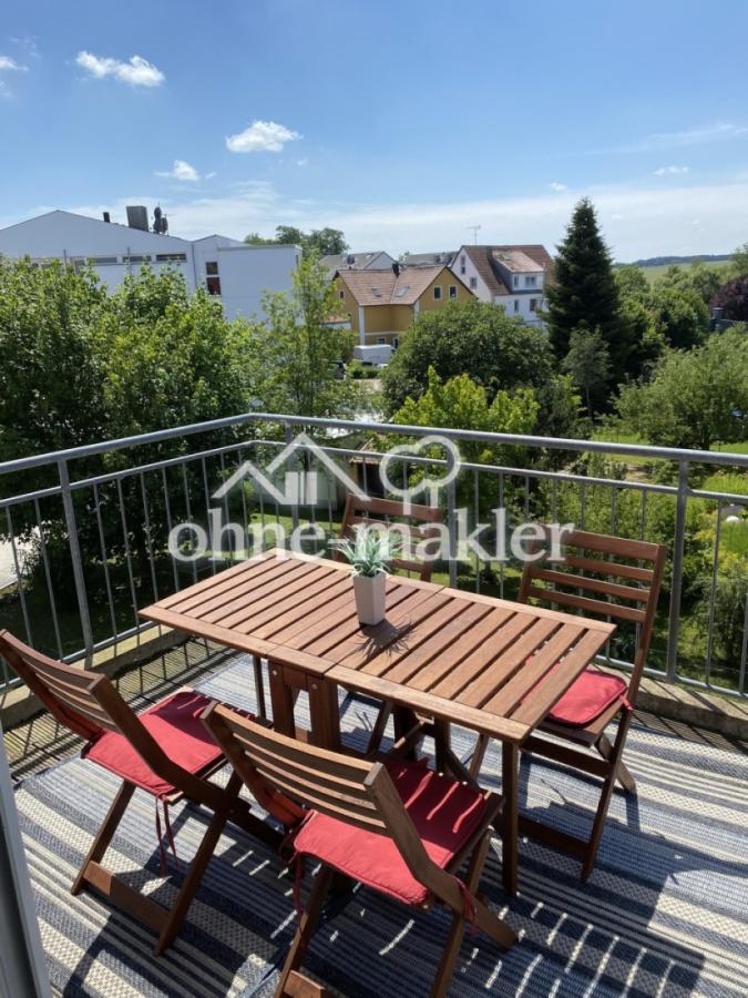 Balkon mit Blick ins Grüne