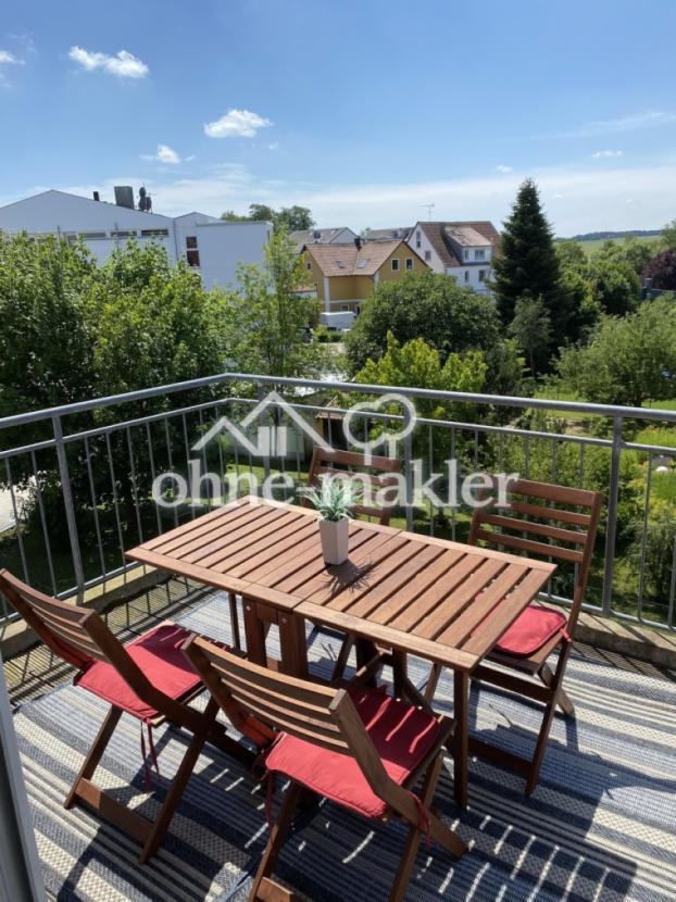 Balkon mit Blick ins Grüne