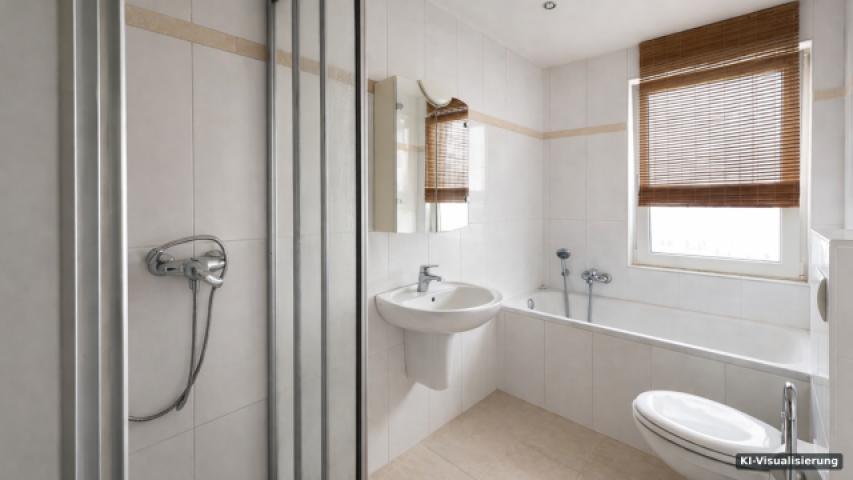 KI-Visualisierung – Badezimmer 1. OG