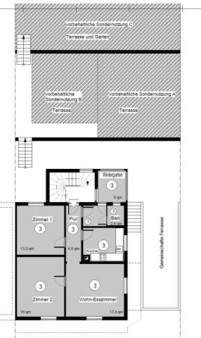 Grundriss 2.Obergeschoss -  Neu