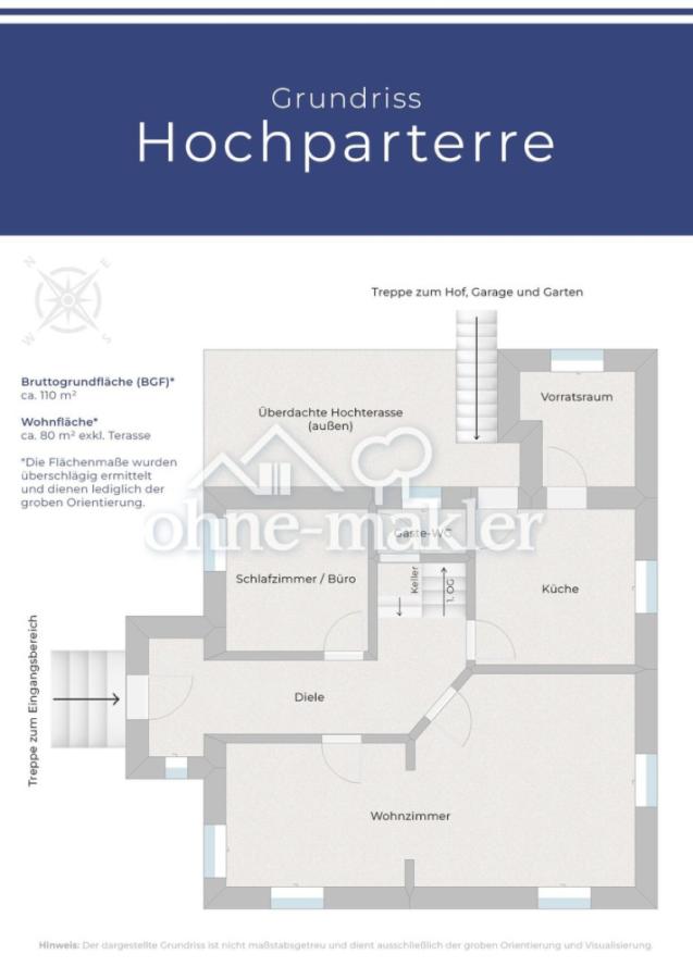 Grundriss Hochparterre