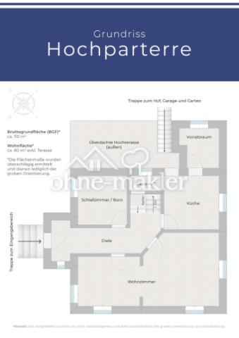Grundriss Hochparterre