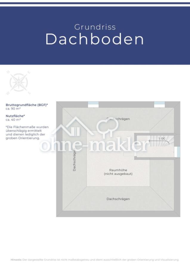 Grundriss Dachboden