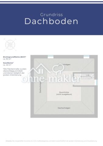 Grundriss Dachboden