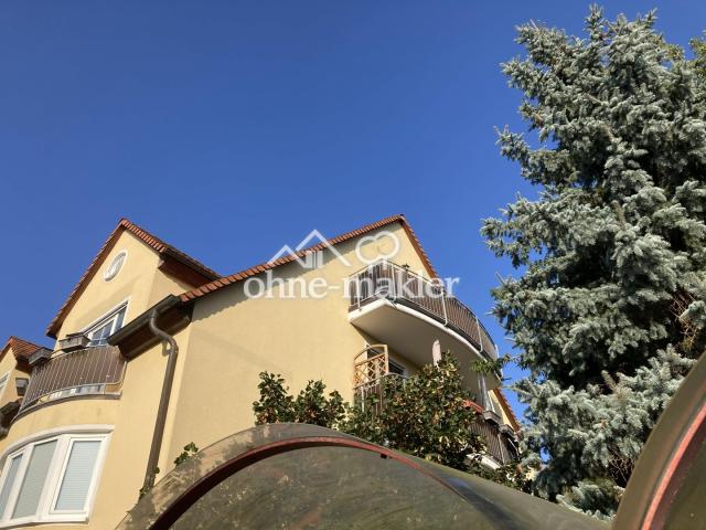 Blick zum Balkon