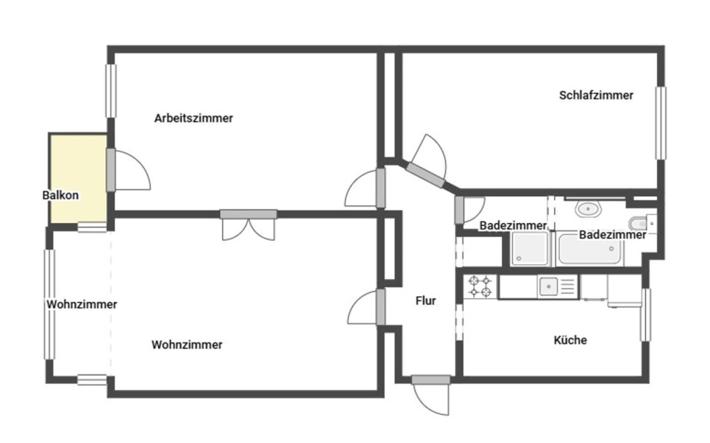 Grundriss Skizze