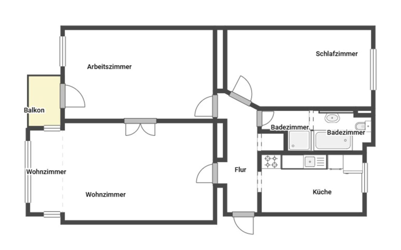 Grundriss Skizze