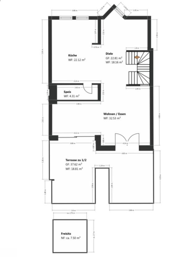 Grundriss Skizze 1. OG