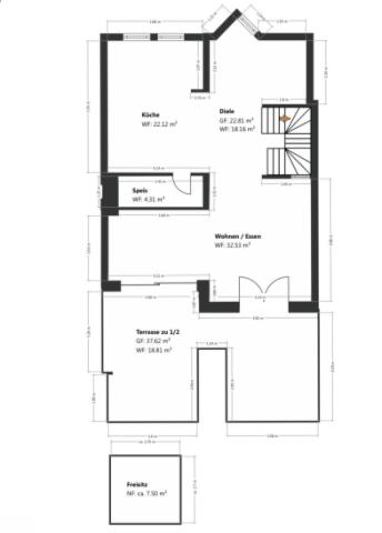 Grundriss Skizze 1. OG