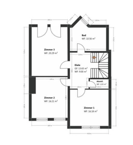 Grundriss Skizze 2.OG