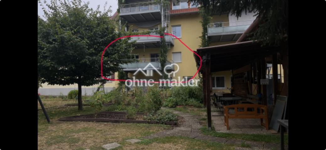 Blick von Garten zur Wohnung
