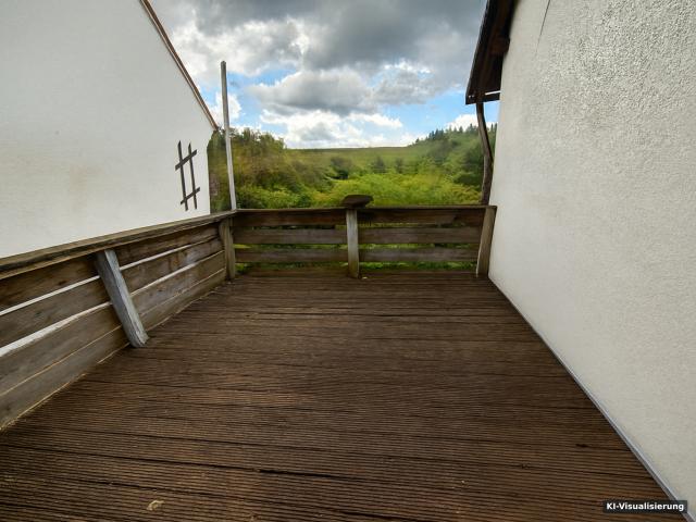KI-Visualisierung – Balkon Altbau