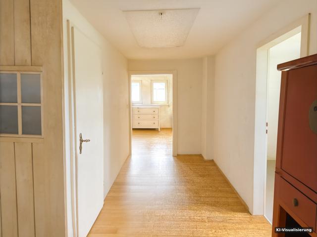 KI-Visualisierung – Flur OG Altbau