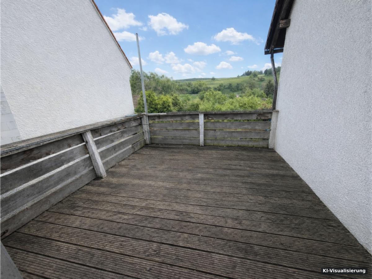 KI-Visualisierung – Balkon