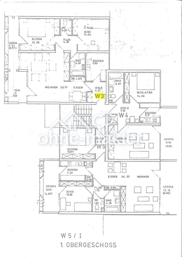 Grundriss Wohnung W3