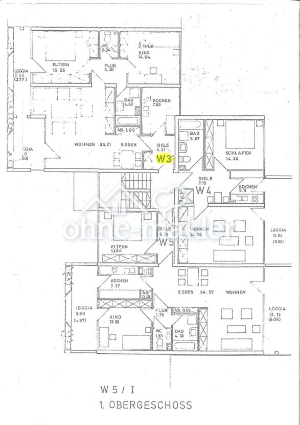 Grundriss Wohnung W3