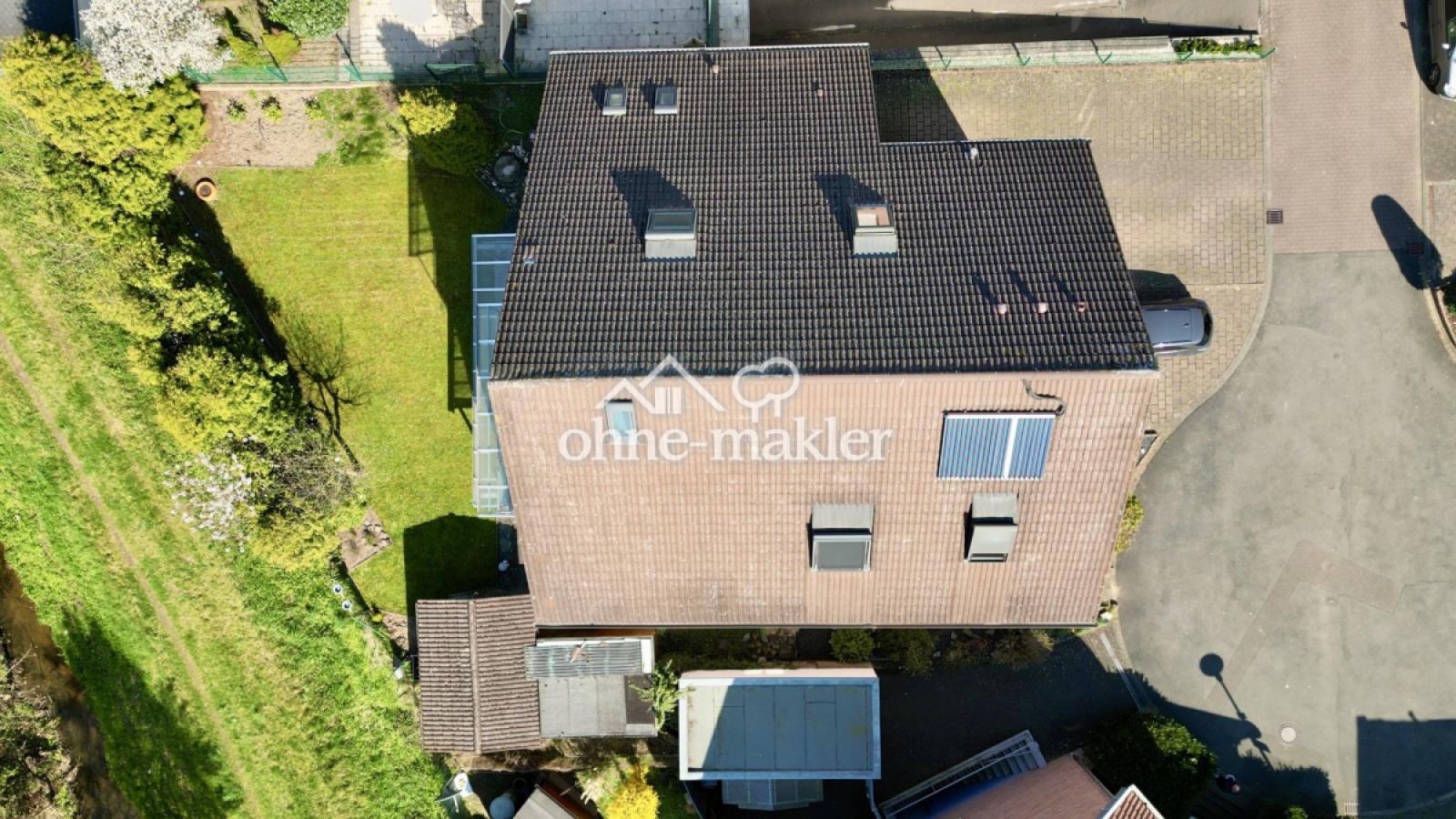 Luftaufnahme vom Dach