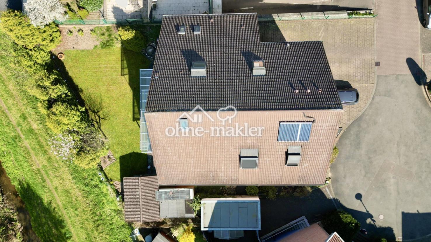 Luftaufnahme vom Dach