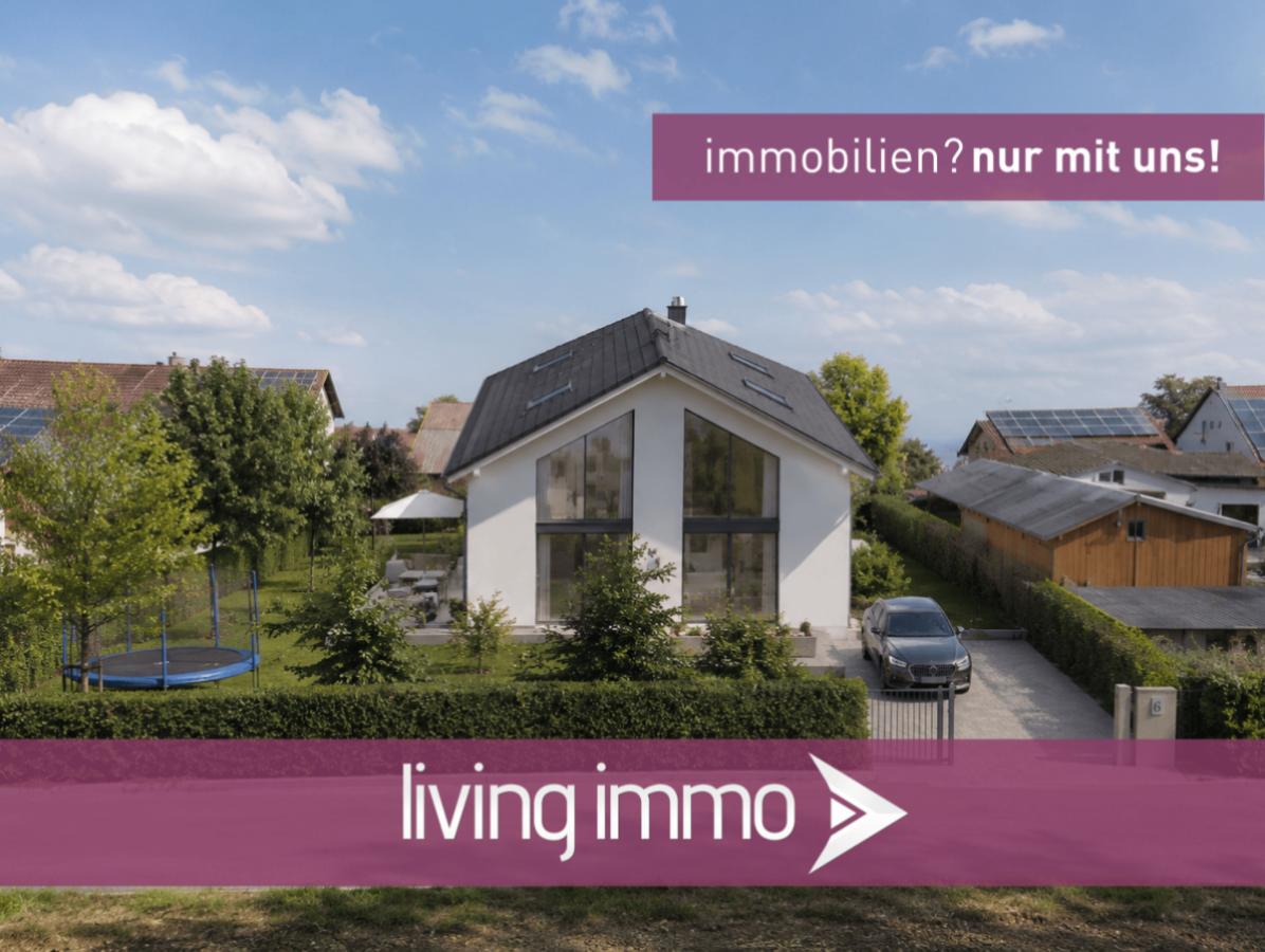 Straßenperspektive EFH - KI-Visualisierung 