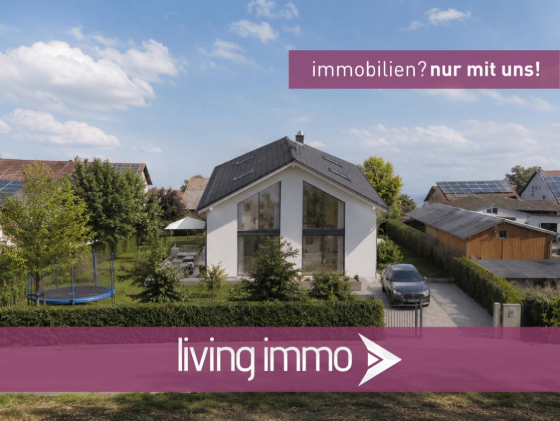 Straßenperspektive EFH - KI-Visualisierung 