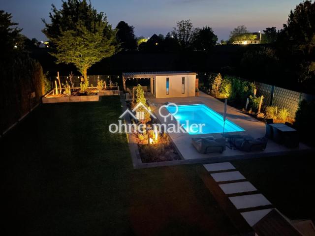 Gartenansicht Abends